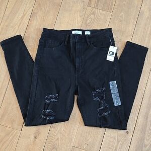 Black Distressed Jeans